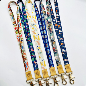 High Quality Promotional Customized Own Logo Keychain Polyester Accessories Lanyard