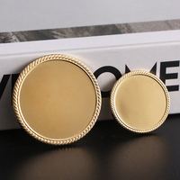 Pièce de monnaie vierge en métal d'acier inoxydable de 40mm personnalisée miroir laiton mat cuivre stock laser graver des pièces de défi vierges pour la gravure