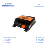 Chargeur de batterie industriel 3,3 kW certifié CE, étanche IP67, pour chariots de golf, chariots élévateurs, batteries au lithium LiFePO4 et batteries au plomb-acide