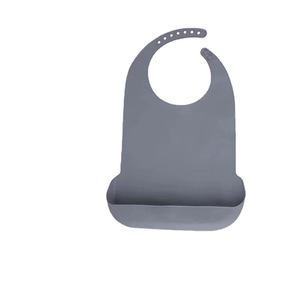 Babero de silicona para adultos, impermeable y lavable, para ancianos y pacientes, color sólido, azul real, rosa, gris oscuro - Product Image 3