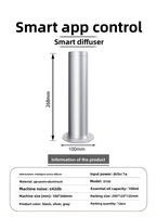 Diffuseur d'arômes électrique sans eau sur pied personnalisé pour huile essentielle USB portable contrôlé par application à distance pour la maison
