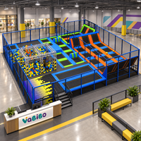 Équipement de parc de trampolines personnalisé Vabibo TP075, fosse à mousse commerciale intérieure haute densité pour Dodgeball, Basketball, Famille et FEC