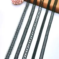 マルチカラー高品質オプションフラワー刺繍レース生地トリムリボン縫製手作り素材