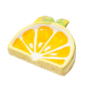 Boîte à <span class=keywords><strong>savon</strong></span> au <span class=keywords><strong>citron</strong></span> en céramique et égouttoir pour fournitures de bain et de toilette - Product Image 2