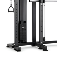 Station multifonctionnelle commerciale : Machine Smith, Crossover à câbles, Power Rack, Pile de poids sélectionnable – Équipement de gym