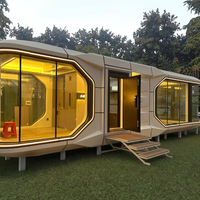Volferda chinoise de luxe de 40 pieds, maison capsule spatiale, navire préfabriqué, mobile, 1 chambre, 2 salles de bain et salon, grand à vendre