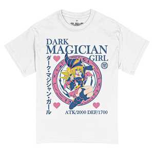 Yu-Gi-Oh! T-shirt Dark Magician Girl bianca per adulti, con licenza ufficiale, stampa casual sul davanti, vestibilità regolare, manica corta - Product Image 1