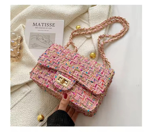 Sac à bandoulière unique en cuir PU tressé pour femme, nouvelle collection 2026, sac à rabat en cuir tendance pour femme - Product Image 6