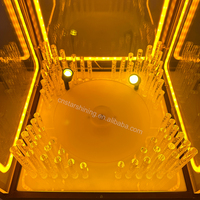 L'usine fournit un LOGO personnalisé de haute qualité lumière dorée cuboïde plateau rotatif LED présentateur de bouteilles pour discothèque bar party