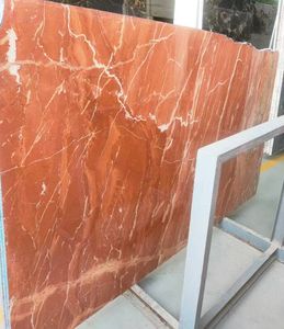 Mármol Rojo Coral Turco Directo de Fábrica, Baldosas Modernas con Vetas Carmesíes Impactantes para Pisos de Villas, Columnas Romanas y Paredes Decorativas de Lujo - Product Image 6