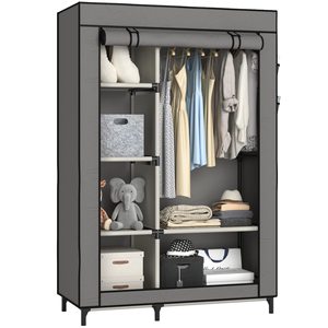 Placard portatif d'organisateur de vêtements de garde-robe de vente en gros de la Chine avec 12 compartiments pour chambre à coucher - Product Image 6
