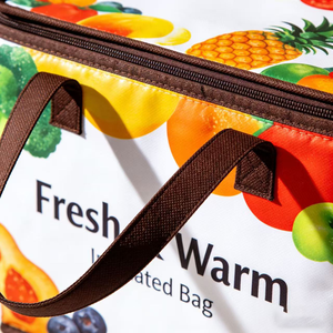 Bolsa Térmica para Almuerzo con Logotipo Personalizado, Venta al por Mayor de Fábrica, MOQ Pequeño, Bolsa Refrigerante Portátil Reutilizable para Entrega de Alimentos, para Picnic - Product Image 3