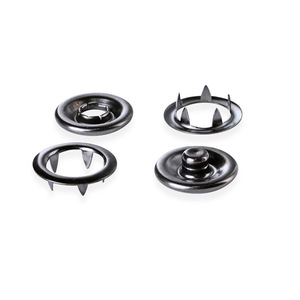 Snap Button Set Metal Brass Five-Claw Round Concealed For Shirt Baby Clothing Nickel-Free 115-1 - Product Image 1