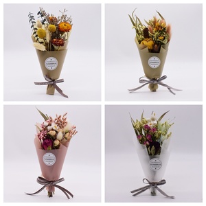 Kits de bouquets de fleurs séchées DIY, tons violets, éryngium et rose préservés, pour la création de cadeaux faits main et l'artisanat - Product Image 5