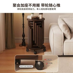 2026 Bamboo Stackable Round <b>Stool</b> for Home Use, Living Room, Dining <b>Table</b>, Coffee <b>Table</b>, Side <b>Table</b>, Low <b>Stool</b>, Spare Parts - Product Image 3