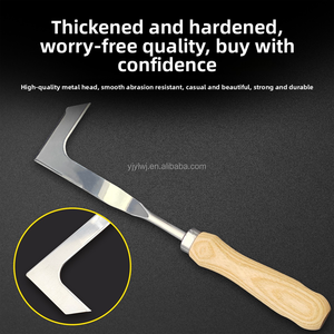 Crepa Weeder ervice diserbo strumento falce con manico in legno per la rimozione di crepe strumento di rimozione di erbacce estirpazione estirpazione strumento di rimozione di muschio - Product Image 3