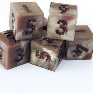 Dés D6 en résine colorée MINI PLANET, dés <span class=keywords><strong>RPG</strong></span> faits à la main, 6 faces, avec des bords nets, accessoires de dés DND, <span class=keywords><strong>jeu</strong></span> de société - Product Image 2