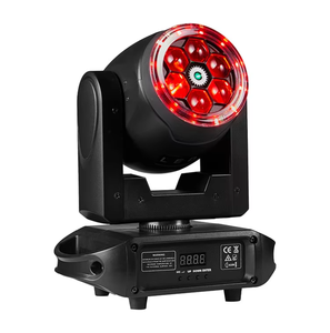 Lumière de scène <span class=keywords><strong>LED</strong></span> RGBW à petite tête mobile 6*15w, boîtes de nuit, fêtes de famille, bars de karaoké, effet arc-en-ciel de <span class=keywords><strong>220</strong></span> volts - Product Image 1