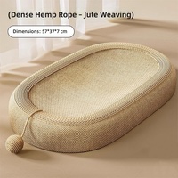 Meuble griffoir pour chat en sisal, grand, classique et moderne, avec lit intégré, écologique, durable, résistant à l'usure, anti-anxiété