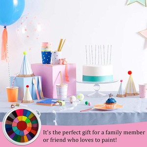 Lisi 12-màu cầu vồng nhựa có thể giặt miếng mực cho tem cao su lớn miếng màu cho dấu tay và dấu chân dập - Product Image 5