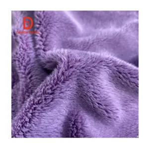 100% polyester dty 5mm super soft micro velvet fabric for plush toys stuffed & plush toy animal other toys