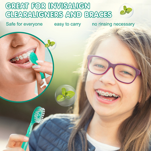 Brosses à dents miniatures jetables à poils doux pré-encollées avec <span class=keywords><strong>dentifrice</strong></span> intégré pour les déplacements - Product Image 6