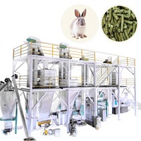 Ligne de production de granulés d'aliments pour volailles et porcs entièrement automatique à haute efficacité