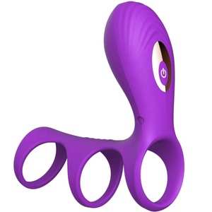 Recargable 10 velocidades vibrador hombres duradera anillo <span class=keywords><strong>para</strong></span> pene vibrador impermeable par vibrador <span class=keywords><strong>para</strong></span> hombre mujer - Product Image 1