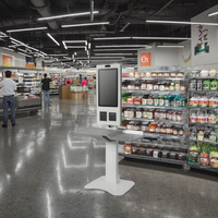 LIVERDOL 21,5/23,8/27/32 pulgadas Android o Windows pantalla táctil autoservicio quiosco de pago con bandeja para supermercado minorista