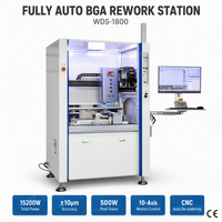 Station de Retravaillage BGA Automatique WDS-1800 790x30mm avec Vision de Pointage, IR 4 Zones + Air Chaud, CNC, POP, CCGA, MES, N2, Grande Machine de Réparation de Cartes Mères