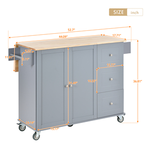 Îlot central de cuisine professionnel en acier inoxydable - Product Image 4
