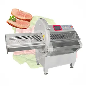 OCEAN Automatic Raw Fish Fillet Pork Rib Ear Cheese Ham Sausage Beef Steak Fish Meat Slice Cut Machine Price