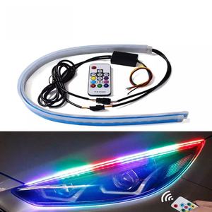 Nueva Tira de Luces LED RGB Flexible de 30CM 45CM 60CM, Luces de Circulación Diurna DRL, Luz de Señal de Giro, Luz de Conducción para Automóvil, 12V - Product Image 1