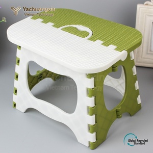 Foldable <b>Plastic</b> <b>Stool</b> Square PP Material Minimalist Design Modern Style Outdoor Furniture Bathroom Use - Product Image 6