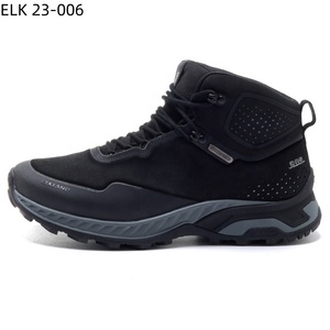 Elkland Men's Waterproof Suede Hiking Boots-Autumn Casual Outdoor Trekking Shoes Rubber Outsole Slip Resistant Breathable <b>Light</b> - Product Image 6