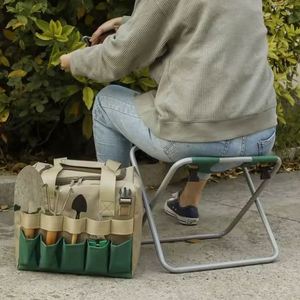 Free Sample Garden Tools 2 in 1Folding Portable Garden Kneeler with Handles,<b>Hand</b> Tools Set with Folding <b>Chair</b> Seat and Garden - Product Image 5