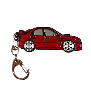 Studio Customization Custom Collect More Color Sports Gold Wheels Metal Sti Enamel Car Keychain For Wrx Souvenir