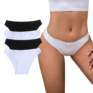 Competitive Price Low-rise Cotton Stretch Bikini Breathable Women's Cotton Panties Ladies Underwear Panties