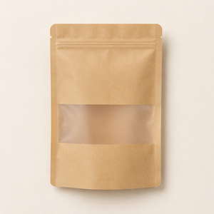 Bolsa Doypack de Papel Kraft de Grado Alimenticio con Ventana y Cierre Zip, Reutilizable, para Té, Café, Frutos Secos y Snacks, 18*26*4cm, Stock en EE. UU., Personalizable - Product Image 6