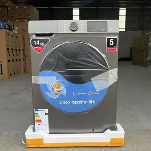 Stokta 14kg ısı pompası davul çamaşır makineleri ve kurutma makineleri All-In-one otomatik çamaşır makinesi ön yük yıkayıcılar