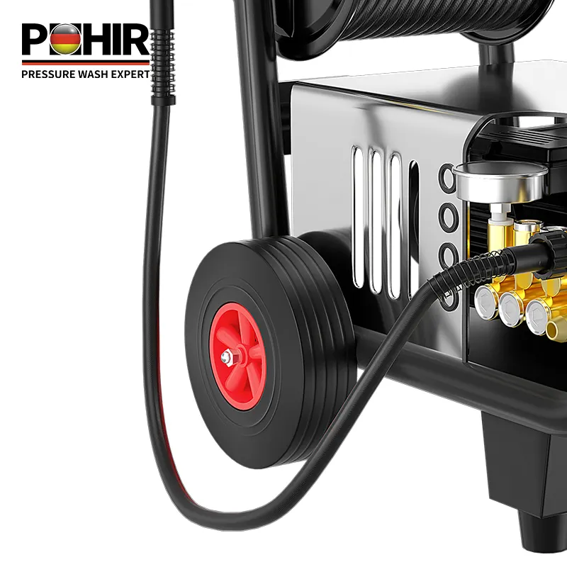 POHIR-509 elektrikli yüksek basınçlı çamaşır makinesi araba yıkama pompası su püskürtmeli temizleyici