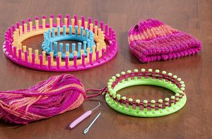 ProgiftSpace Set di 4 Telai Circolari per Maglieria Fai-da-Te, per Cappelli, Sciarpe, Scialli, Maglioni, Calzini e Coperte - Product Image 2