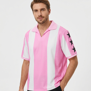 Tela CVC de Alta Calidad, 180 GSM, para Camisetas, Color Sólido, Hombros Caídos, Anti-Pilling, Manga Corta, Casual, Unisex, Lavada - Product Image 2