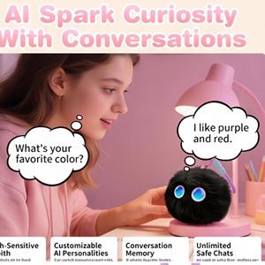 Interactive AI Pet <b>Toy</b> Gemini ChatGPT Voice Control LED Eyes Smart Pet Companion <b>Toy</b> - Product Image 4