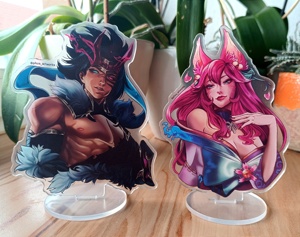 OEM Odm อะคริลิกสแตนดี้ League of Legends อะคริลิกสแตนดี้ Spirit Blossom Ahri Aphelios Syndra Snow Moon <span class=keywords><strong>Kayn</strong></span> - Product Image 4