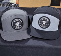 Casquettes de camionneur 168 de haute qualité en gros, casquettes plates à 7 panneaux vierges, personnalisables avec broderie et impression de logo