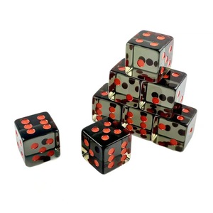 Dadi <span class=keywords><strong>in</strong></span> Resina Plastica Personalizzati di Lusso, Ecologici e Durevoli, con Logo e Motivi Stampati o Incisi per Giochi da Tavolo - Product Image 2
