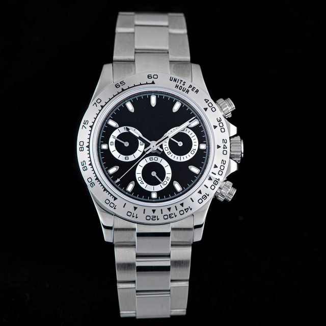 Factory Price Low Moq Custom logo Top Luxury Chronograph Chinese Shanghai 7750 Automatic Mechanical 316 Steel Watch Men for Sale