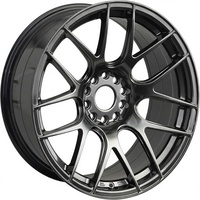 Jantes en alliage d'aluminium forgé monobloc 18 19 20 21 22 23 24 pouces 5x100 5x120 multi-branches noires pour voiture