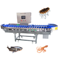 Automatische zeevruchten- en gewichtssorteermachine met draaibare lade voor pluimvee, fruit en groenten
